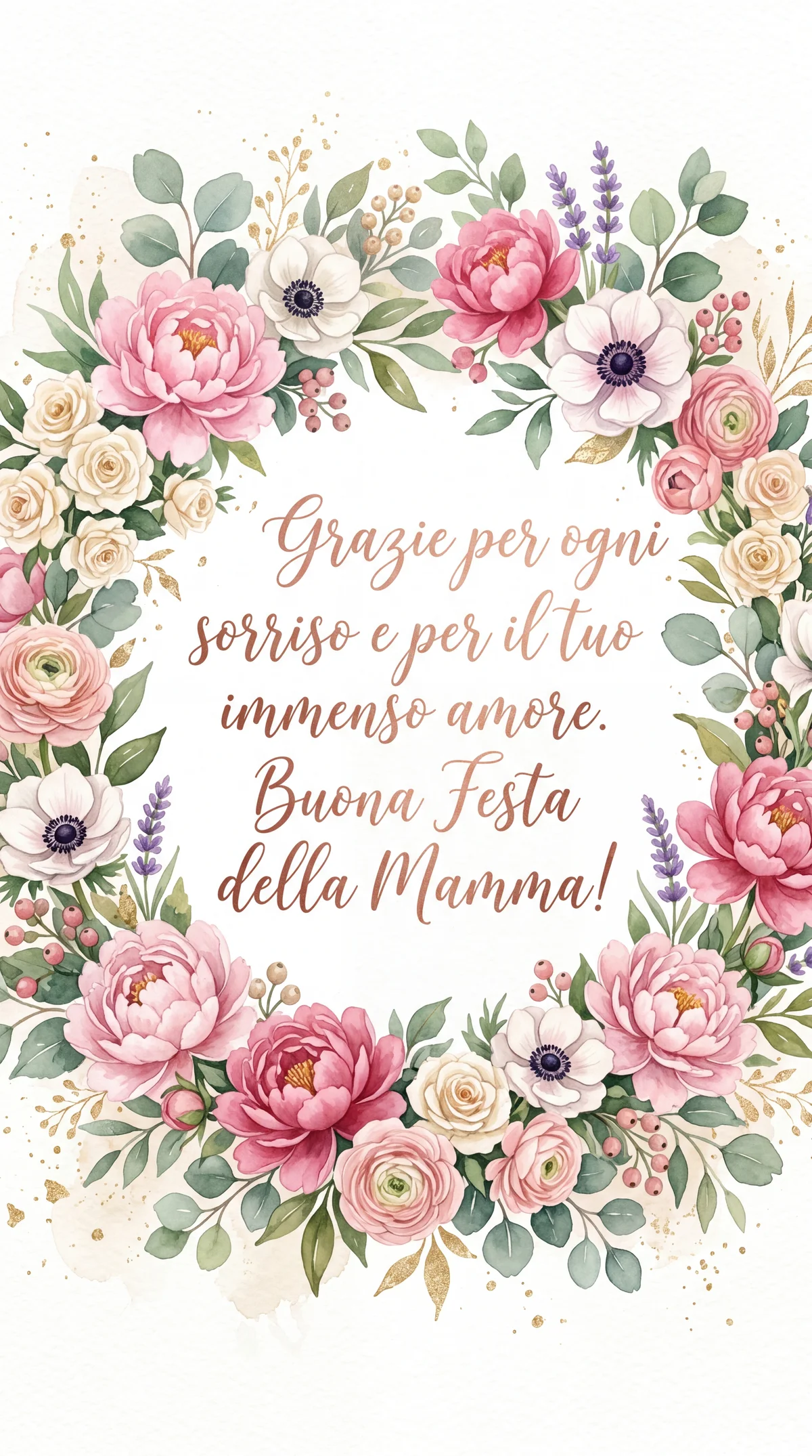 Frase per biglietto di auguri per la Festa della Mamma