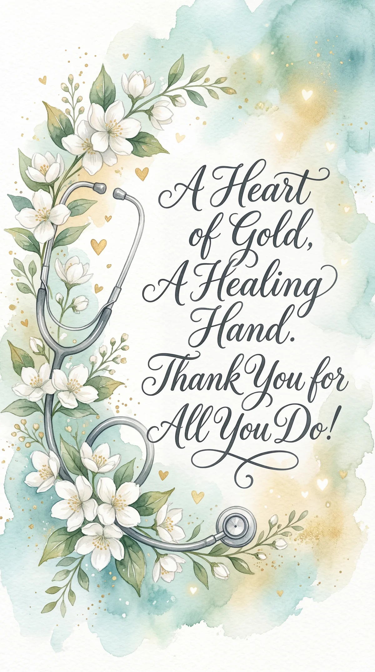 thank you card for a dedicated doctor