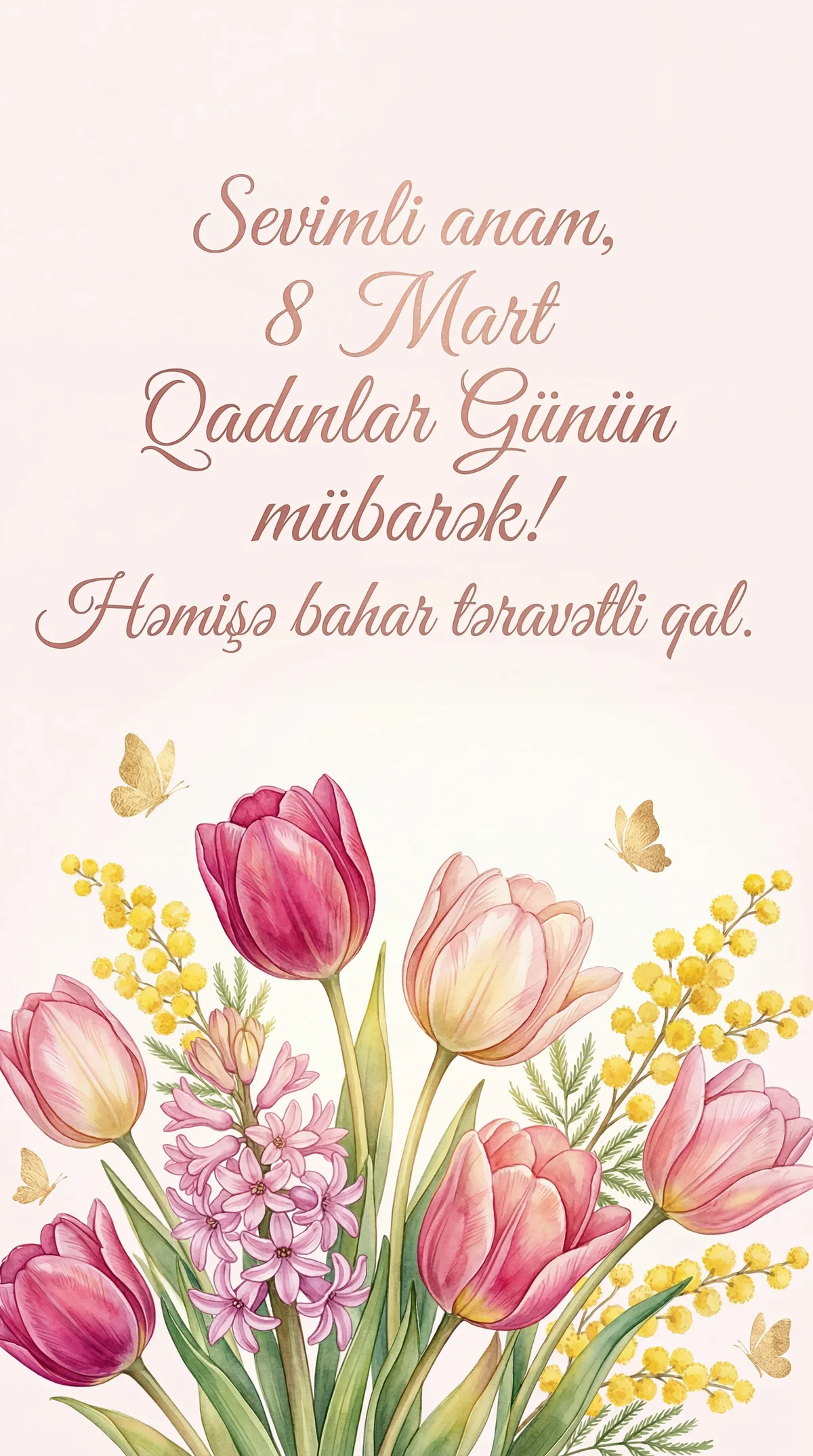 Sevimli anam, 8 Mart Qadınlar Günün mübarək!
