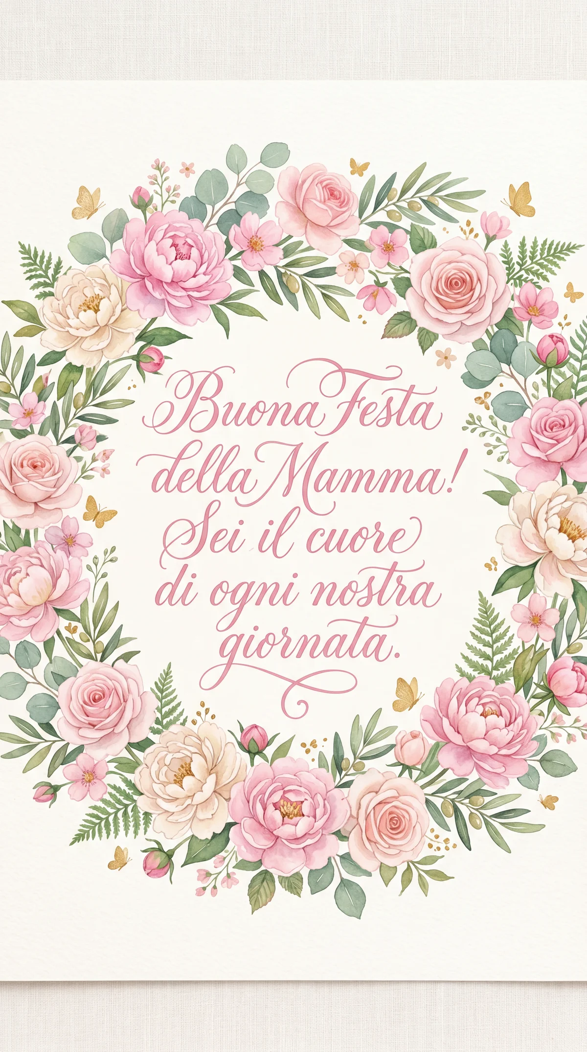 Biglietto d'auguri per la Festa della Mamma