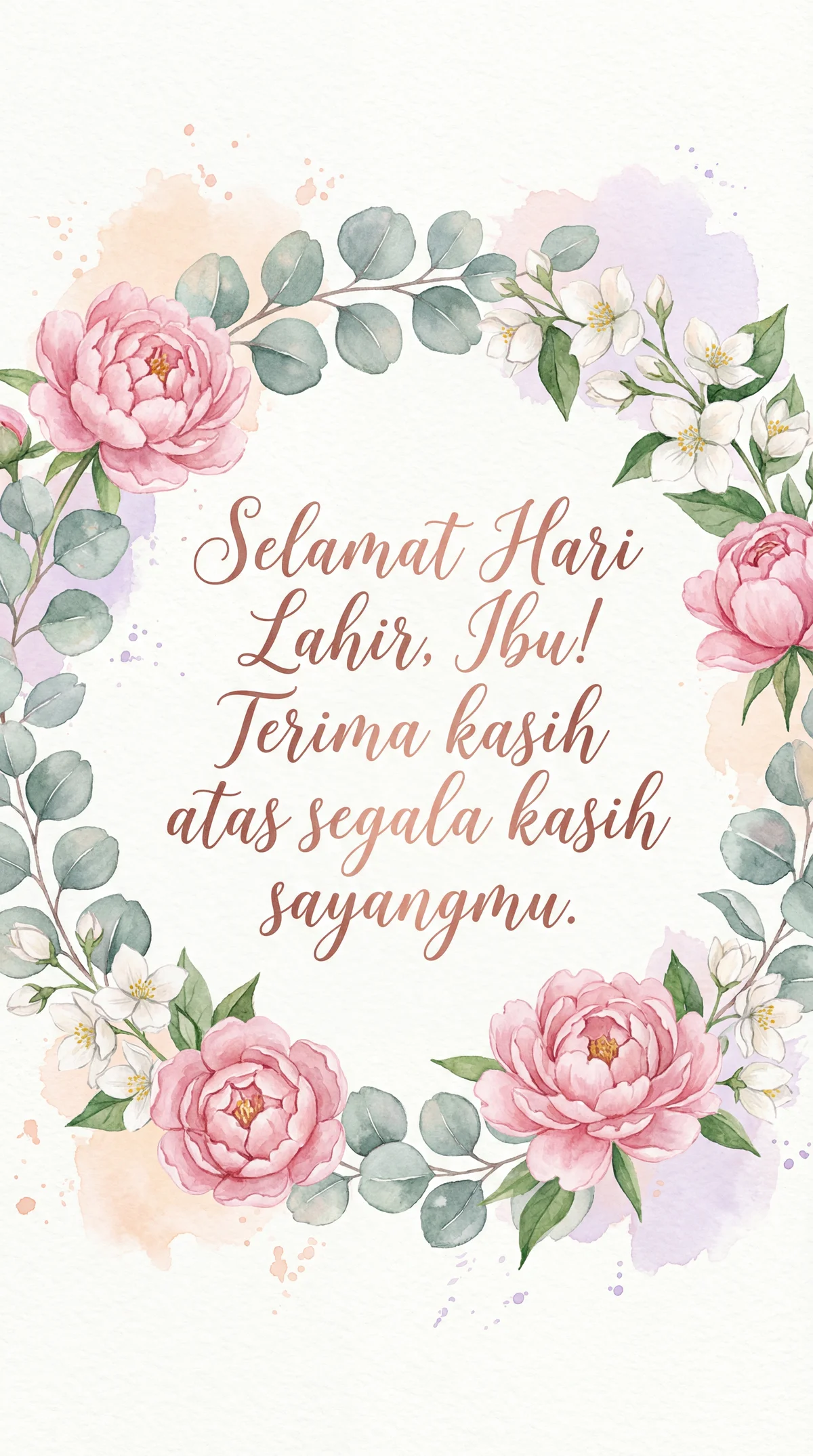 Ucapan hari lahir untuk ibu tercinta