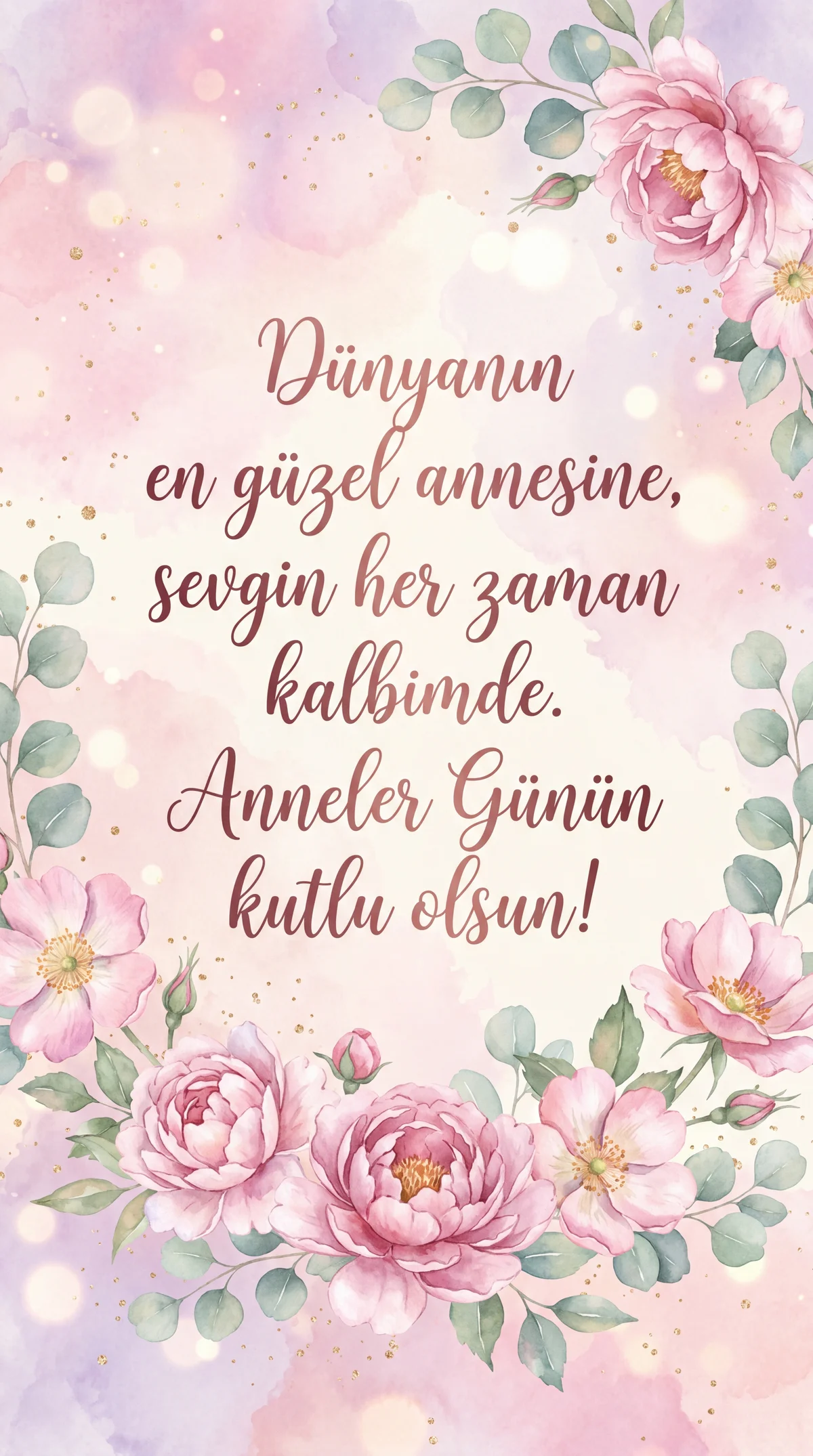 Anneler Günü için anneye özel kutlama mesajı