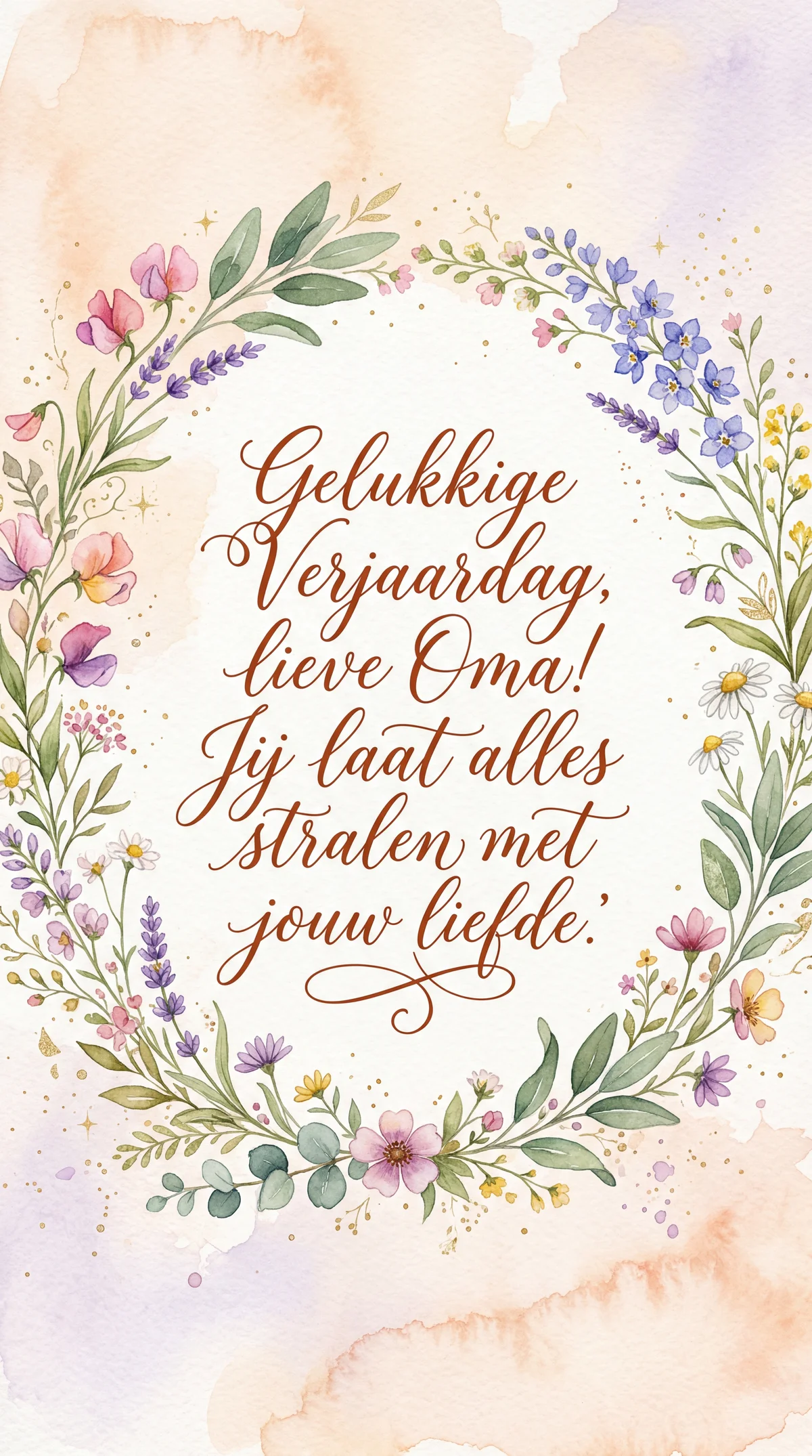 Verjaardagskaart voor oma