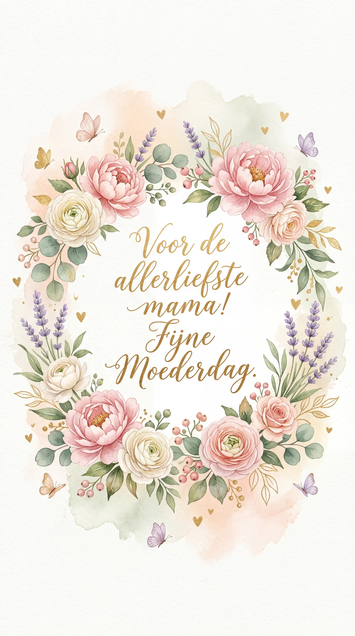 Moederdag kaart voor de liefste mama