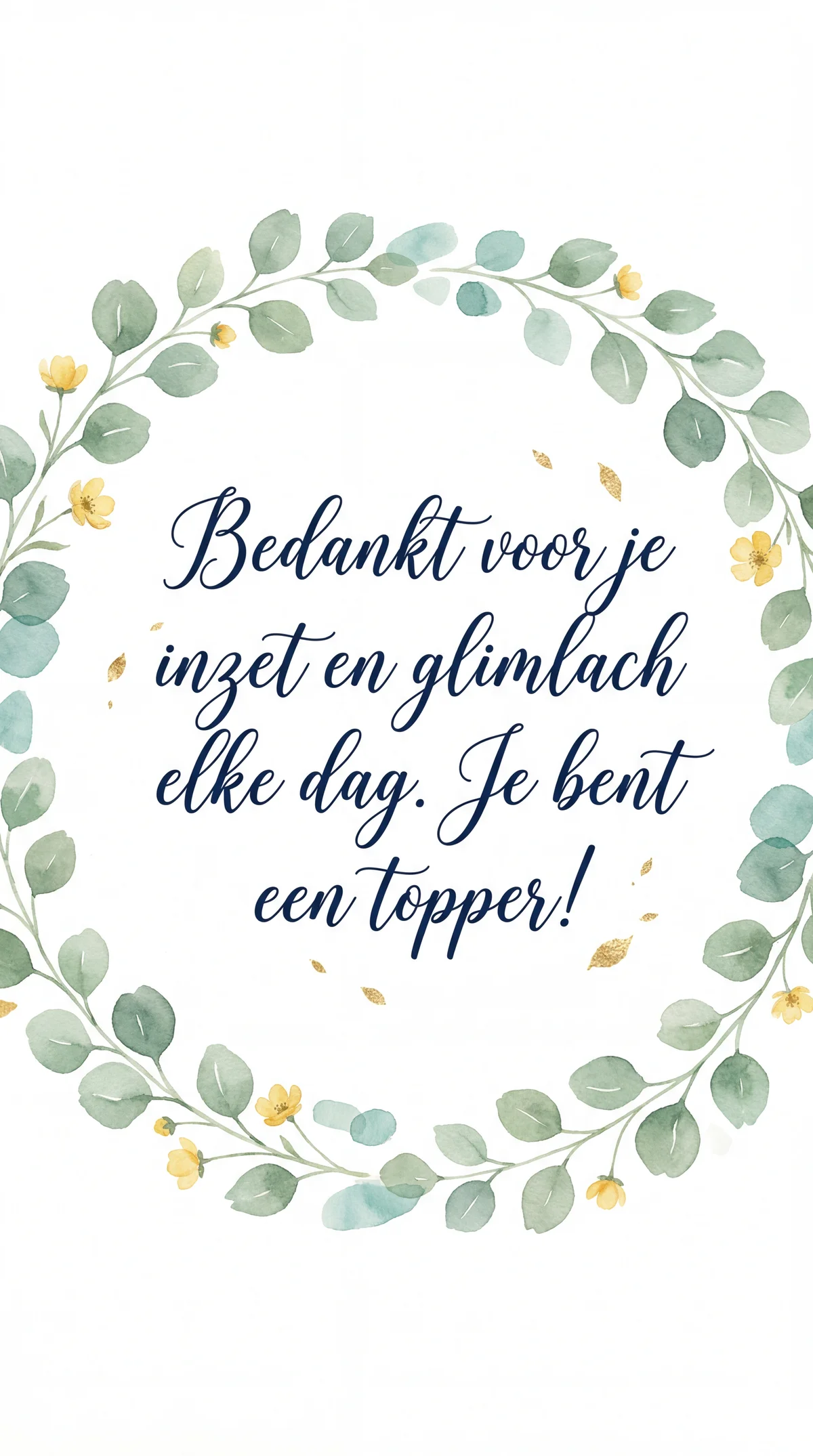 Tekst voor een kaartje voor Secretaressedag, voor een gewaar...