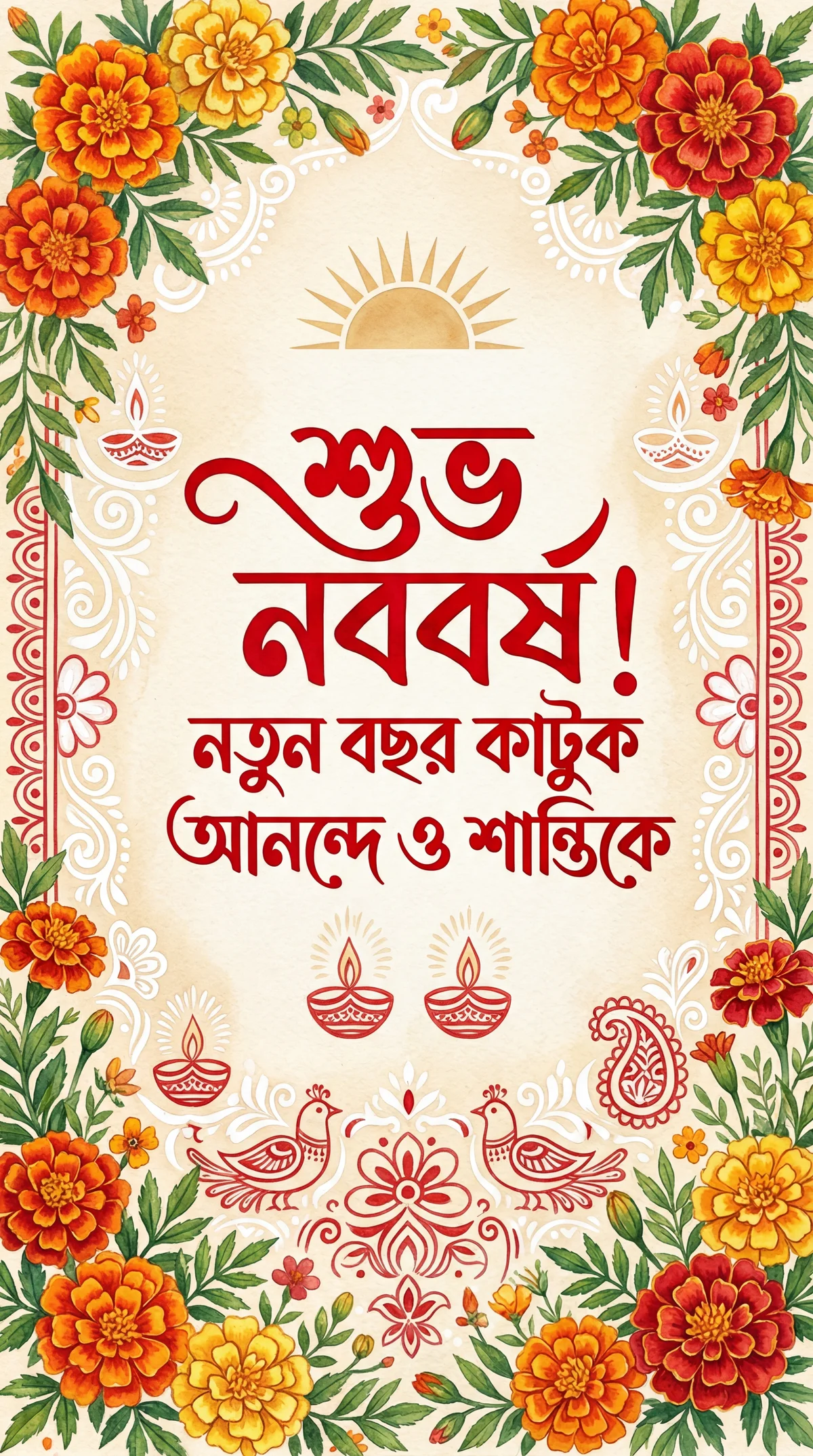 পহেলা বৈশাখ উপলক্ষে শুভেচ্ছা বার্তা