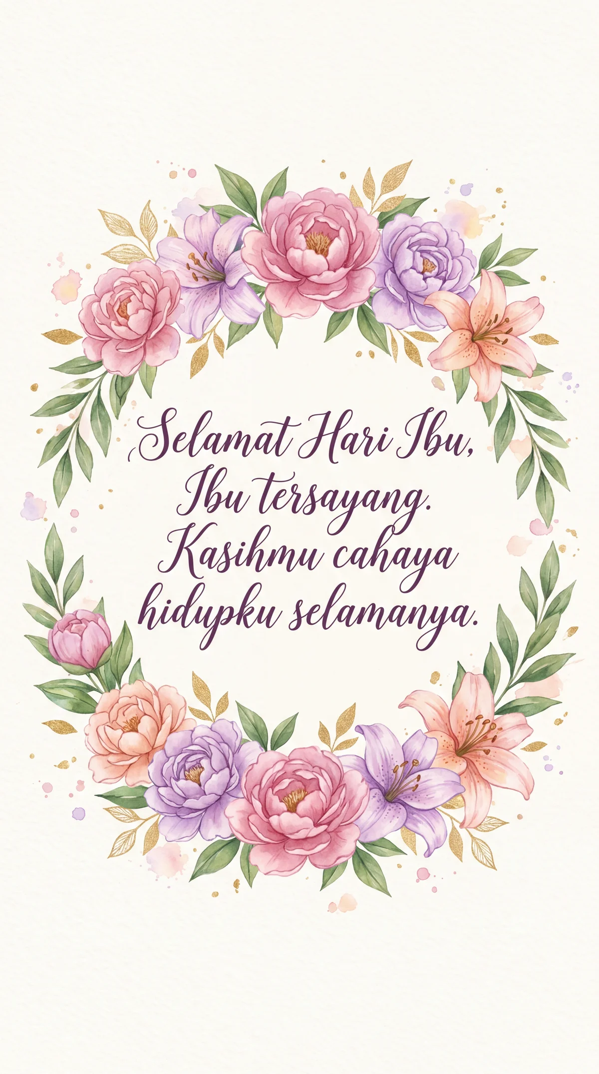 Ucapan Hari Ibu untuk ibu tersayang
