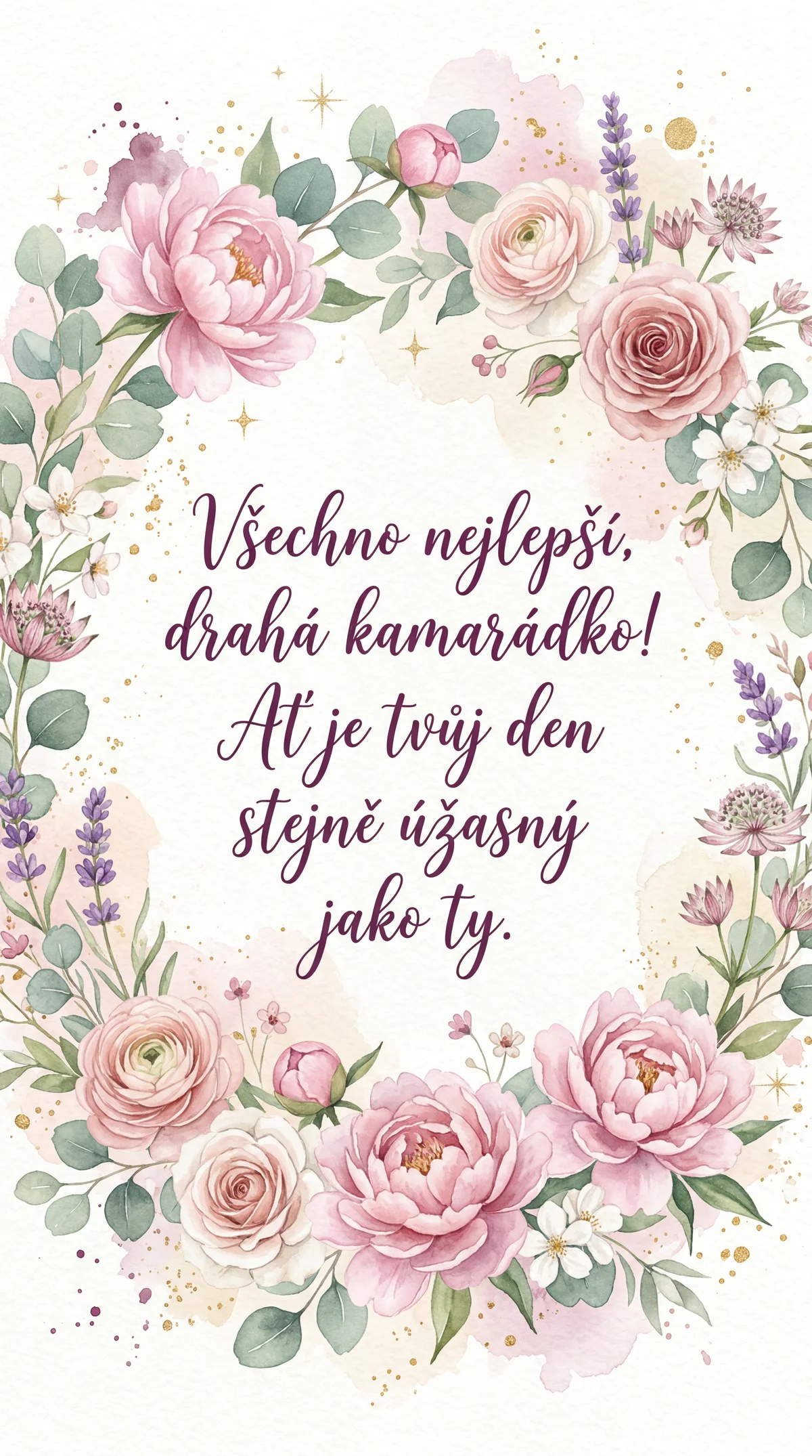 Přání k narozeninám pro kamarádku