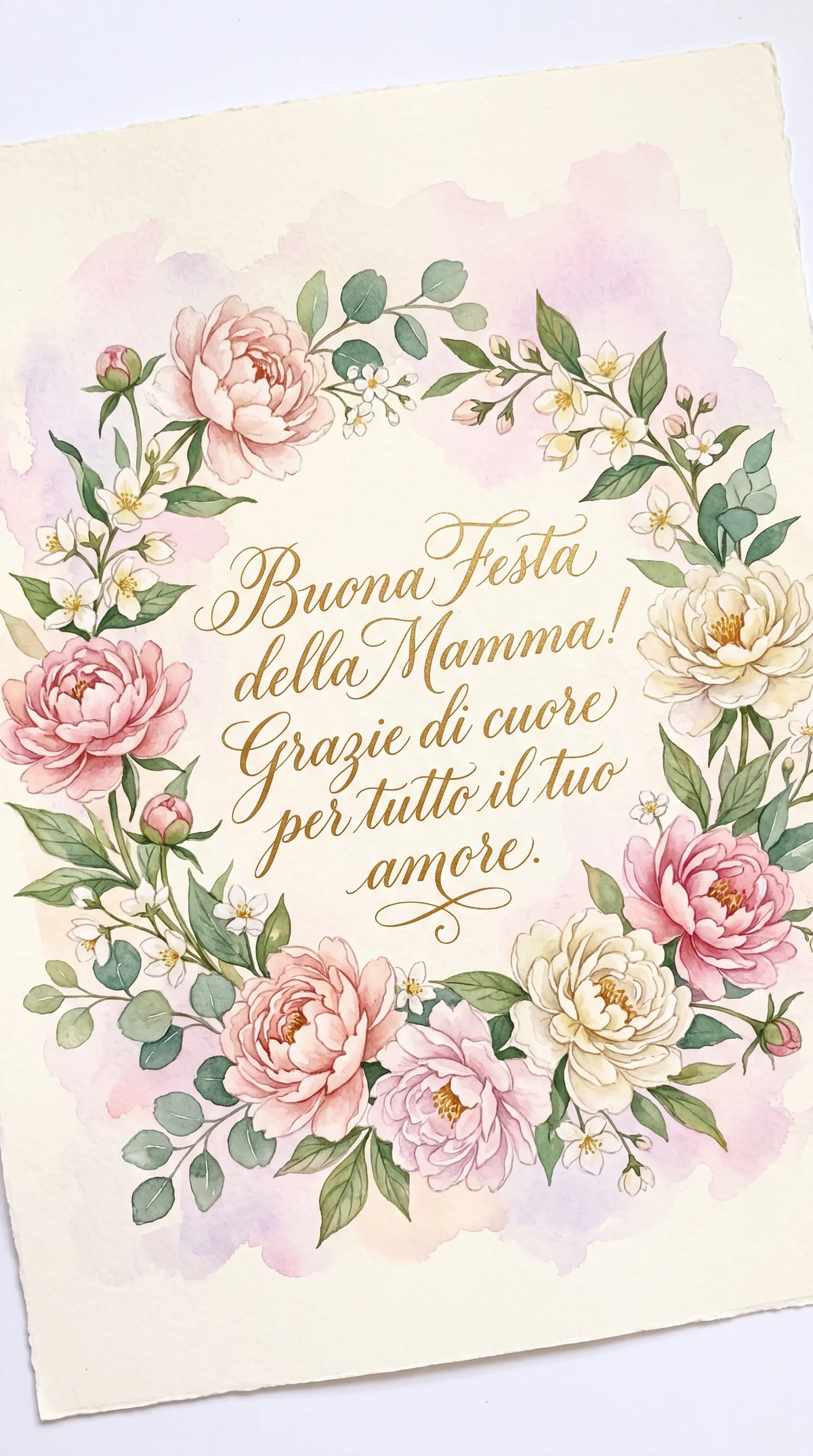Biglietto di auguri per la Festa della Mamma
