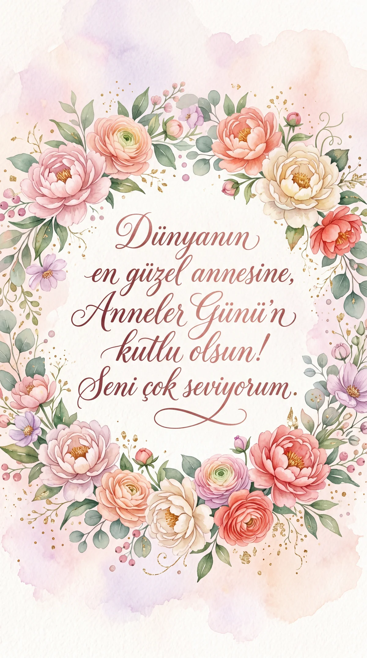 Anneler Günü kutlama mesajı, sevgili anneye özel