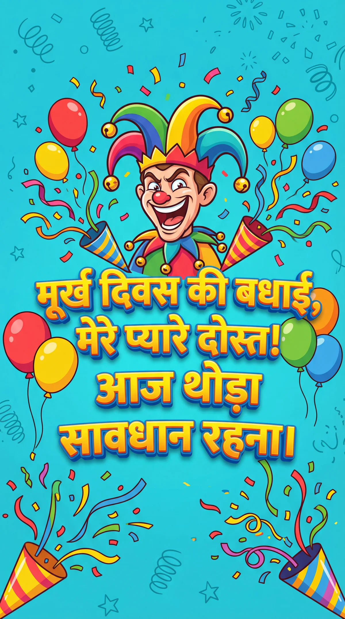 दोस्त को अप्रैल फूल दिवस की शुभकामनाएँ