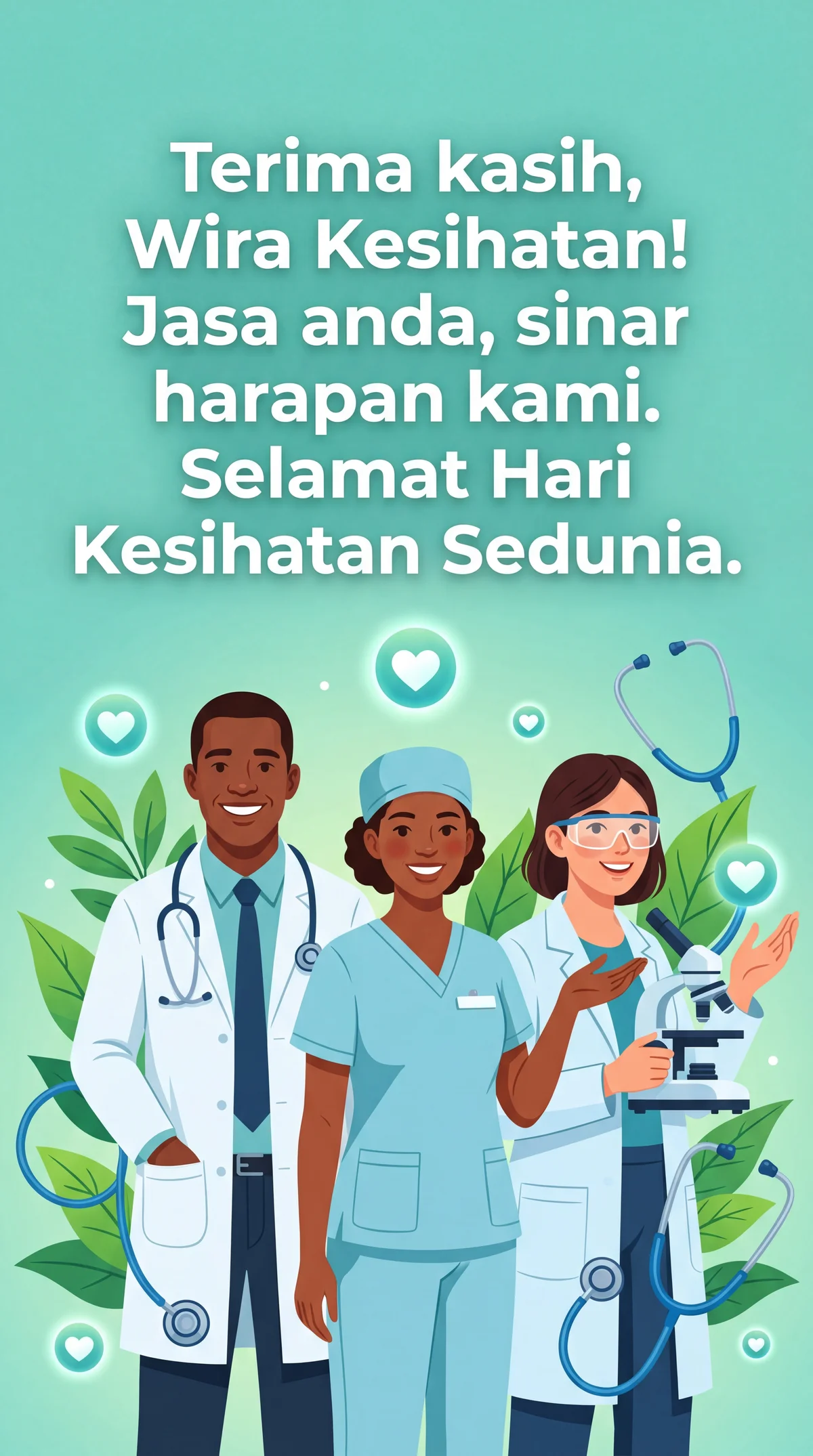 Ucapan Hari Kesihatan Sedunia untuk pekerja kesihatan