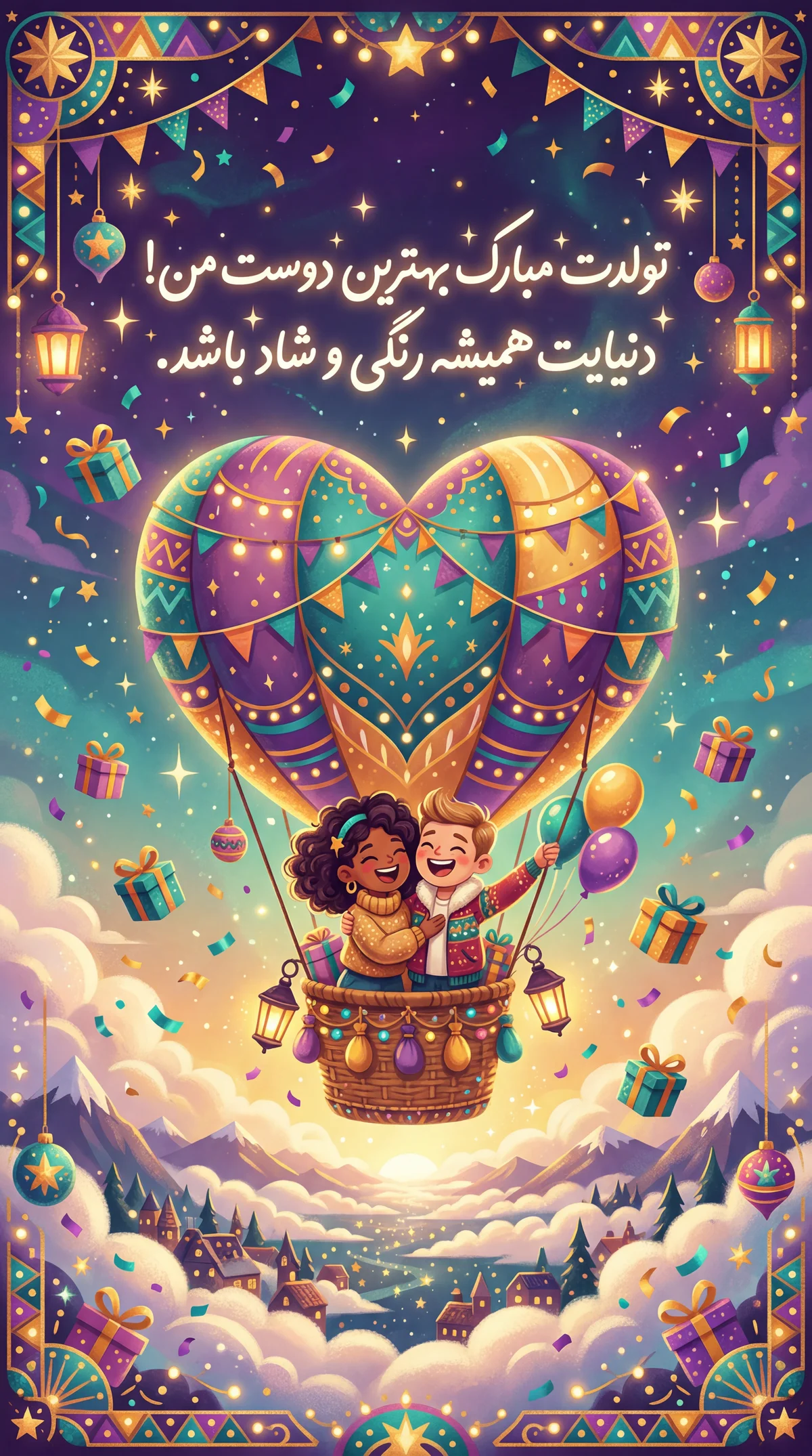 تبریک تولد برای دوست خوبم