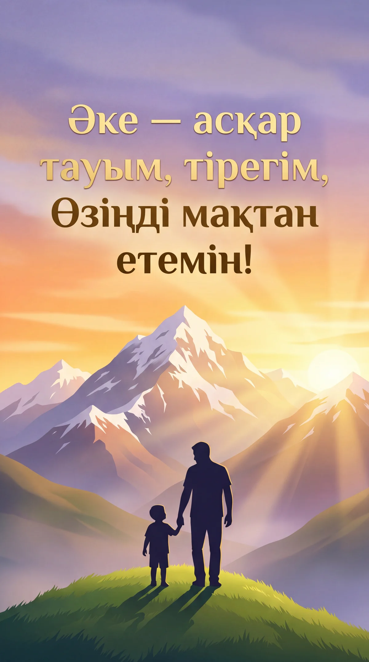 Әкелер күніне арналған құттықтау