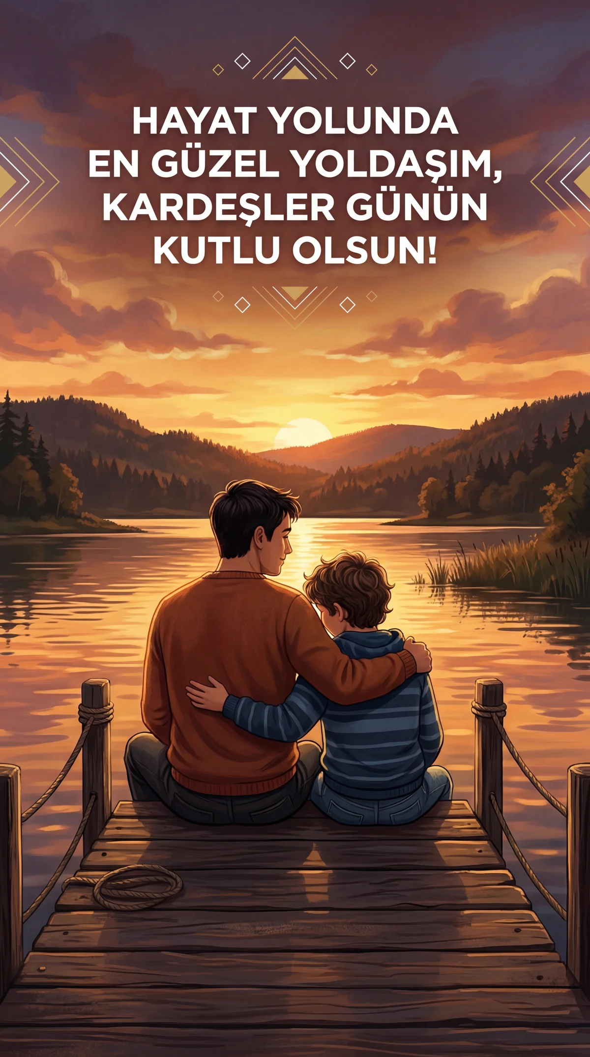 Kardeşime Kardeşler Günü için içten bir mesaj