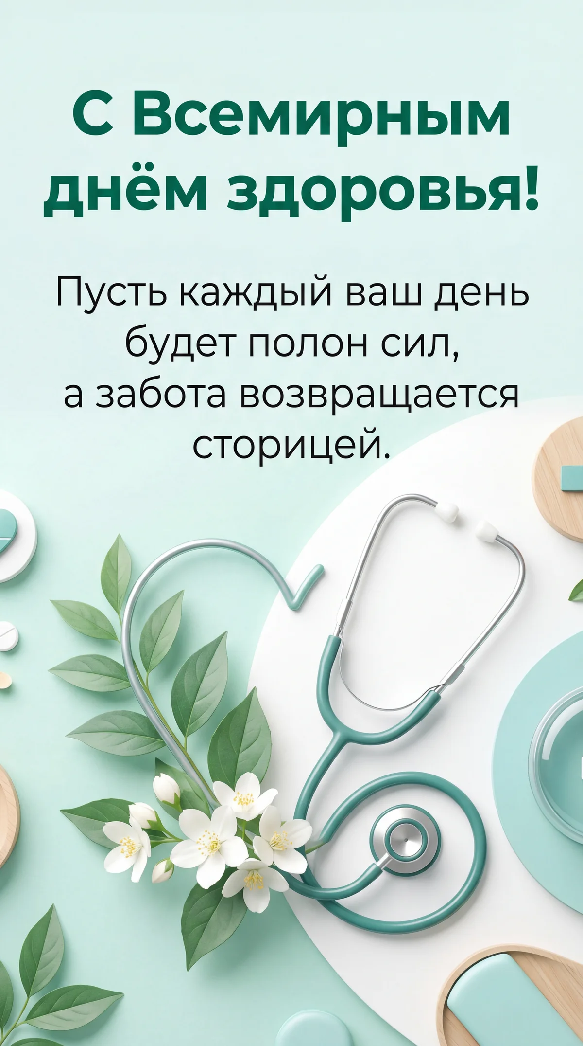 поздравление с Всемирным днём здоровья для медицинского рабо...