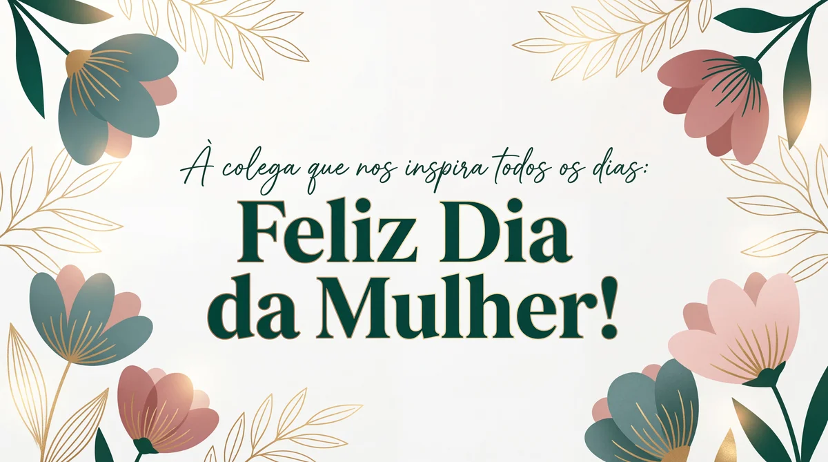 Parabéns pelo Dia da Mulher para uma colega inspiradora