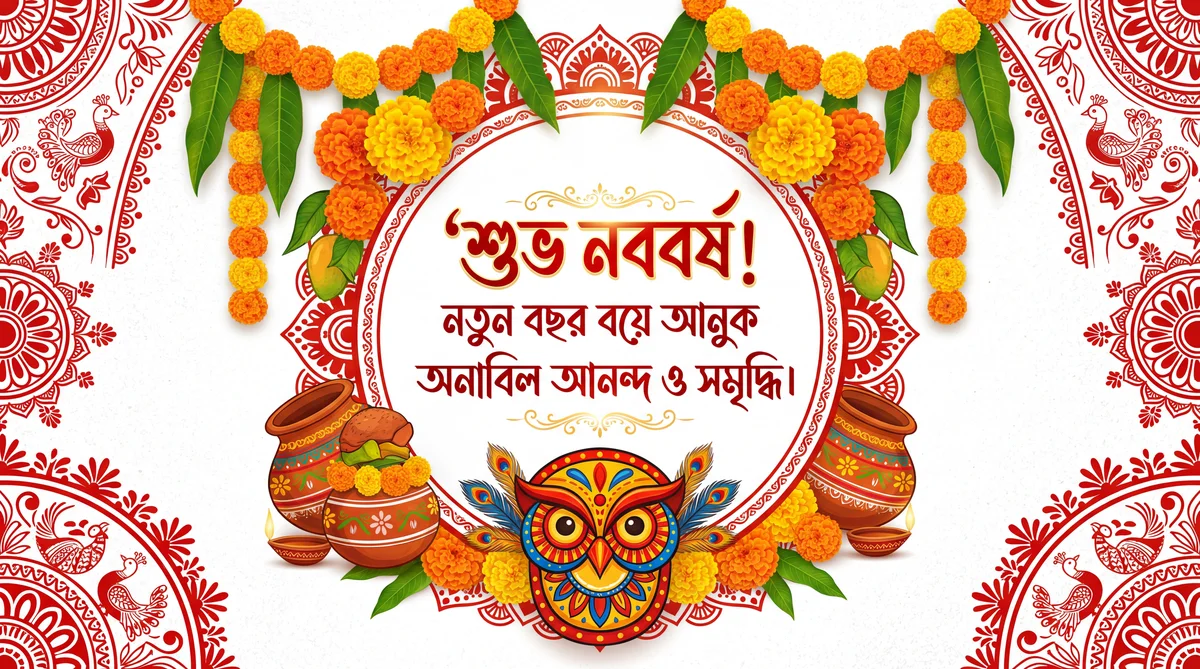 পহেলা বৈশাখ উপলক্ষে শুভেচ্ছা কার্ড