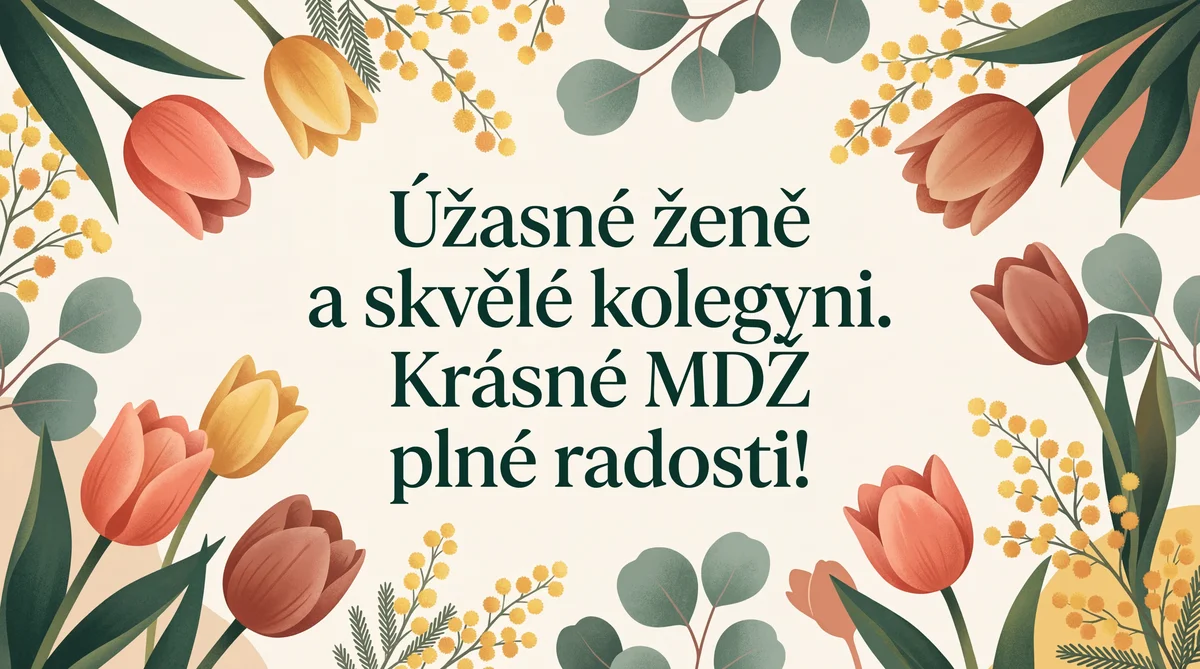 Přání k MDŽ pro kolegyni