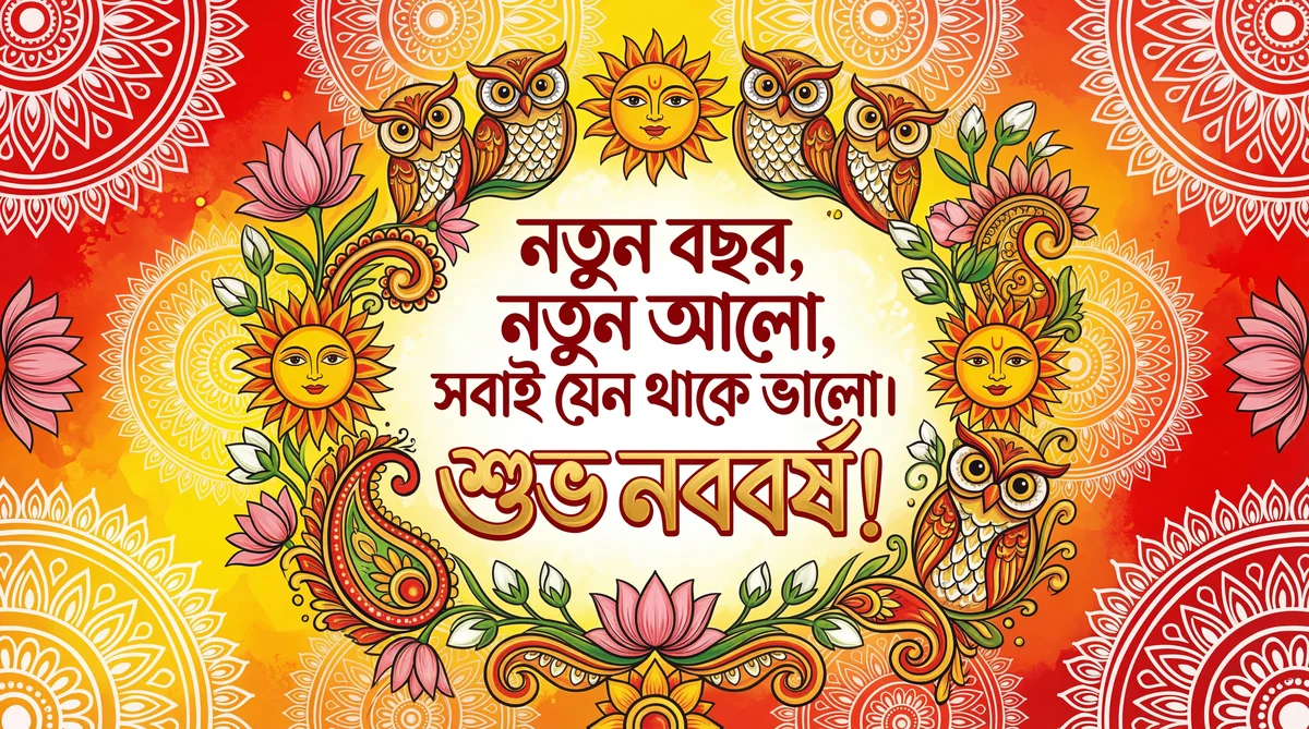 পহেলা বৈশাখের কার্ডের জন্য শুভেচ্ছা বার্তা