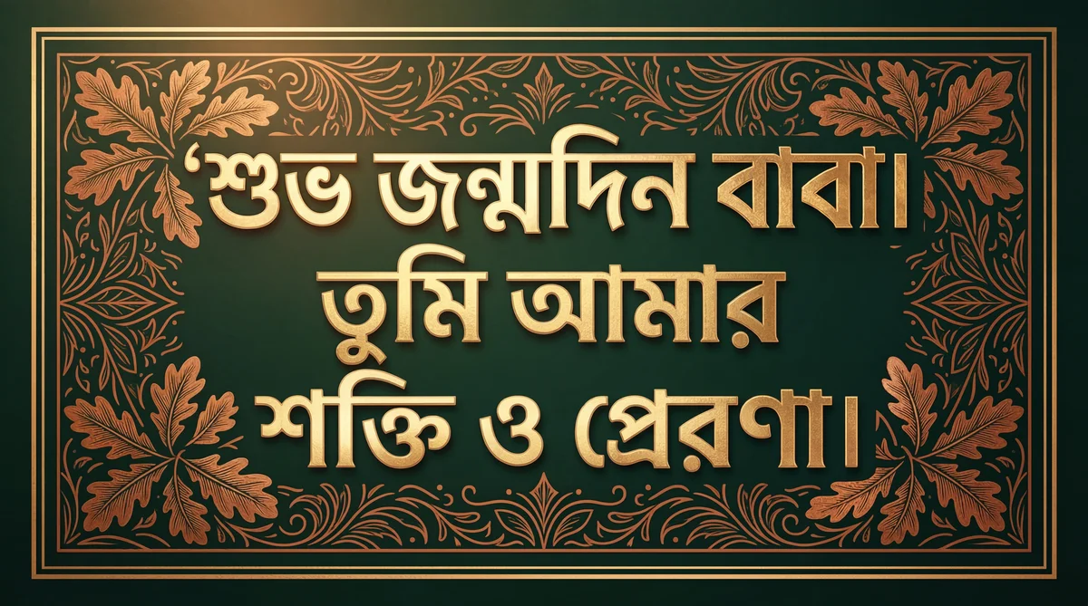 শুভ জন্মদিন বাবা