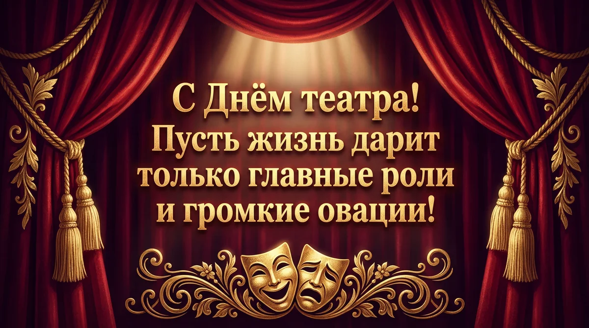 поздравление с Международным днем театра