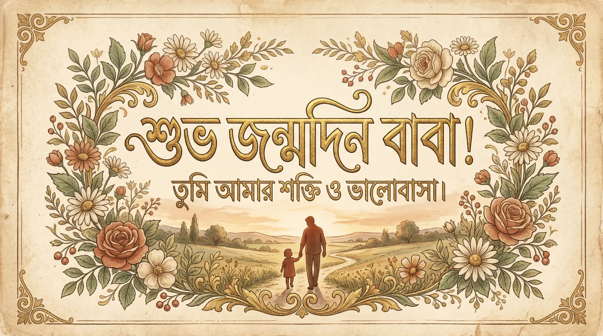 শুভ জন্মদিন বাবা