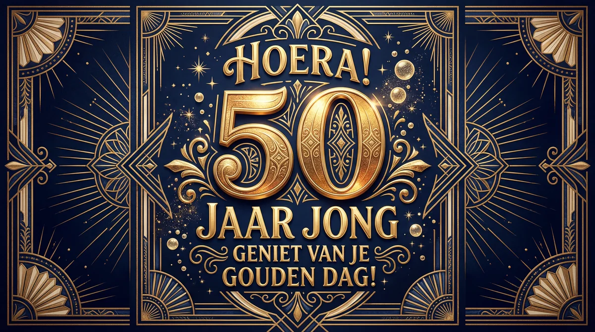gefeliciteerd met je 50e verjaardag