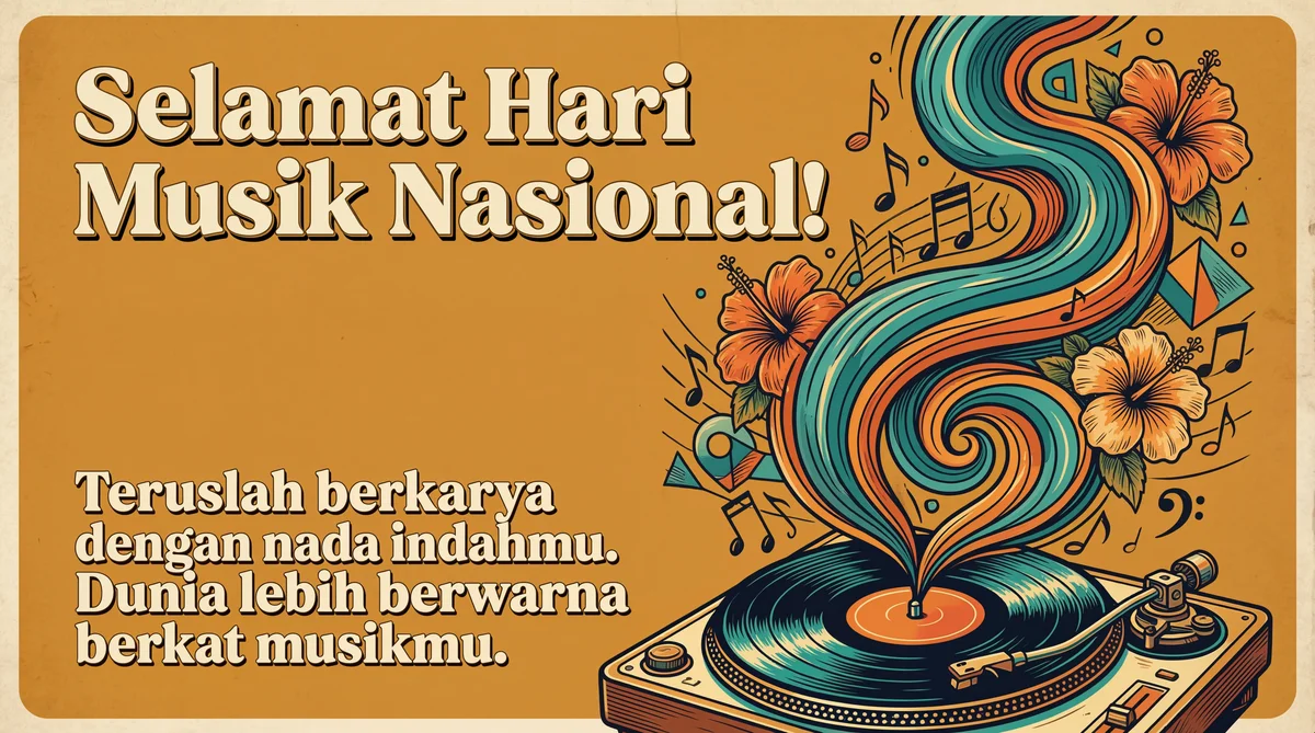 Ucapan Hari Musik Nasional untuk teman musisi tercinta