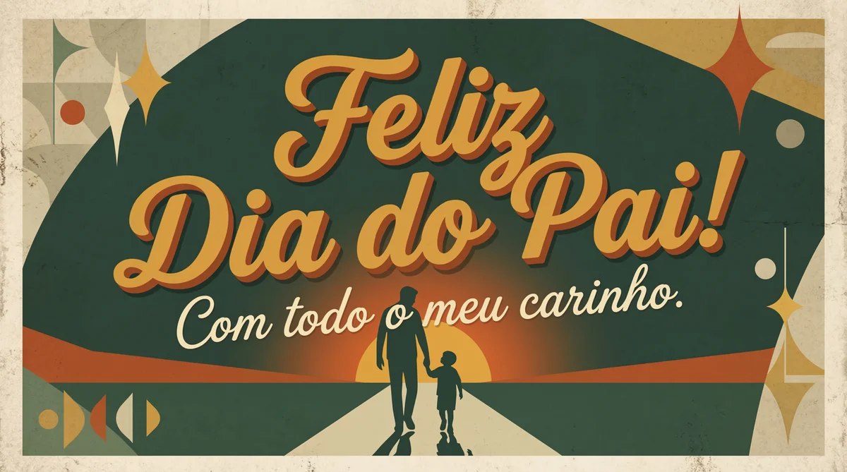 Feliz Dia do Pai! Com todo o meu carinho.