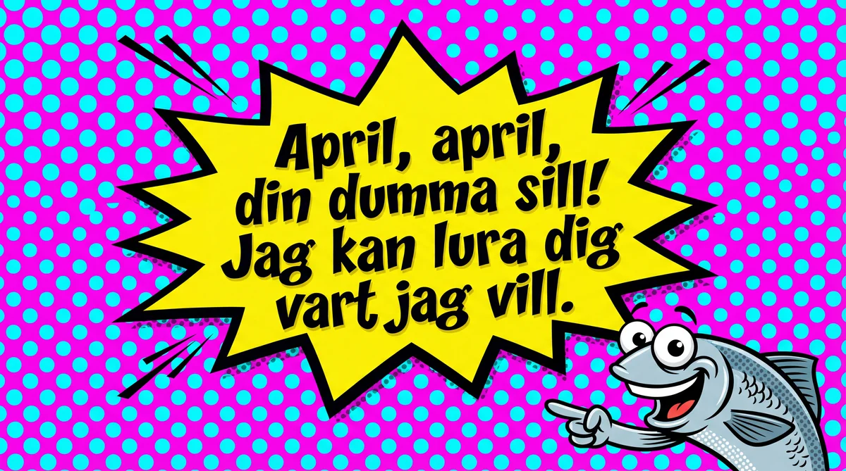 Skämtkort till en vän på Första april