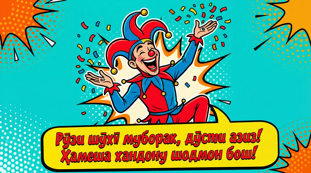 Рӯзи шӯхӣ муборак, дӯсти азиз!