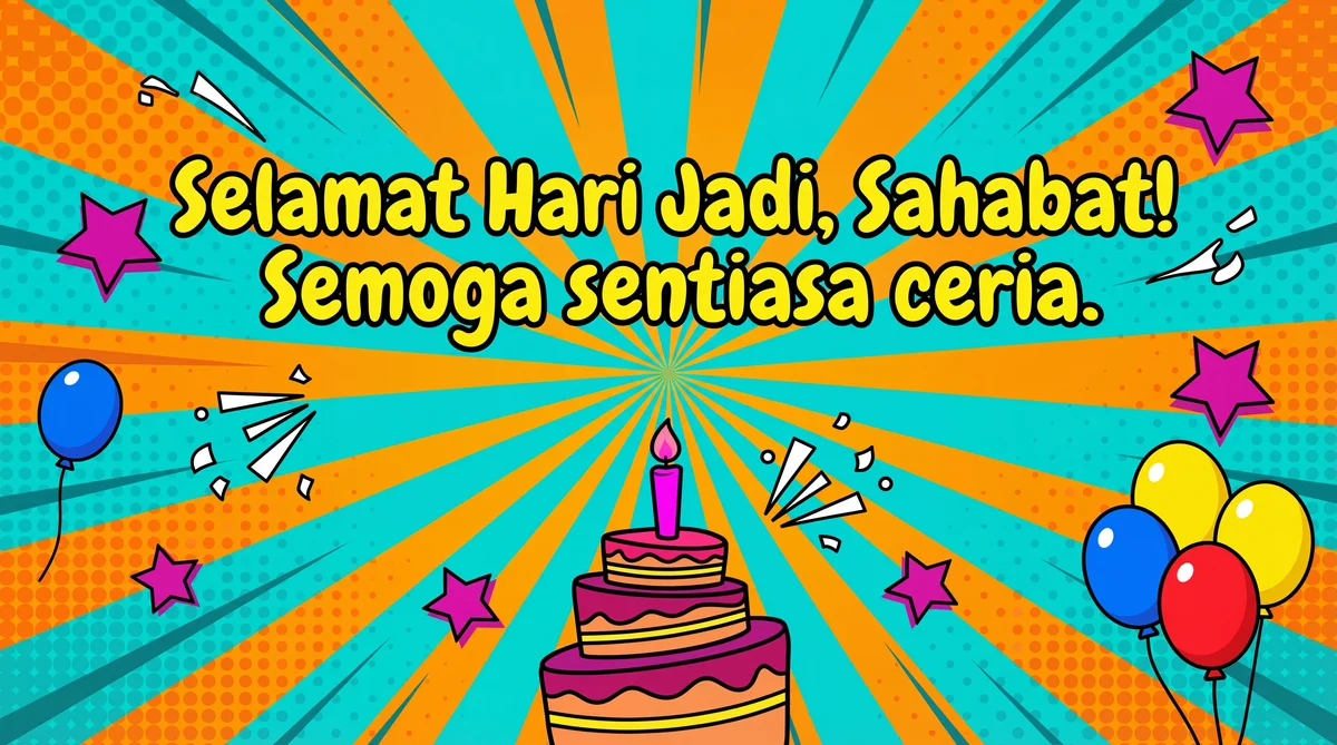 kad hari jadi untuk rakan baik