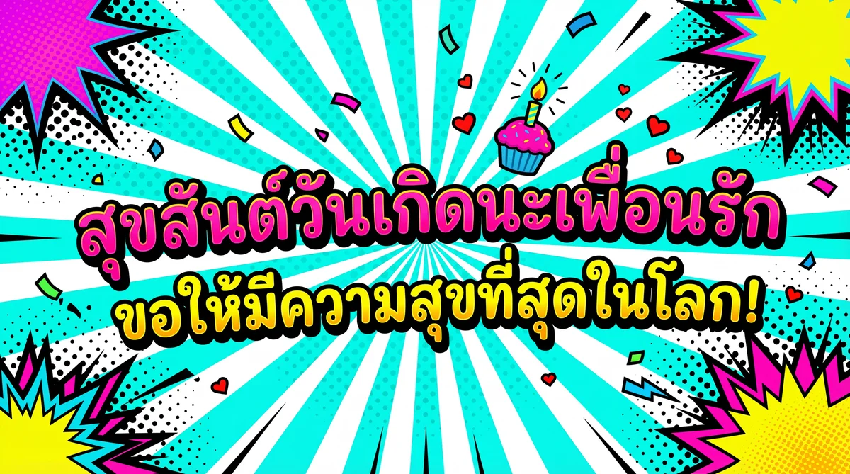 ข้อความอวยพรวันเกิดสั้นๆ ให้เพื่อนรัก