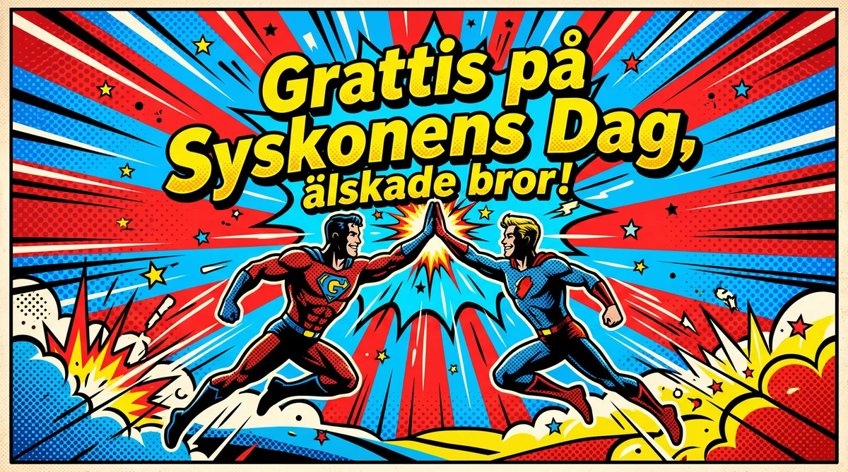 Grattis på Syskonens Dag, älskade bror!