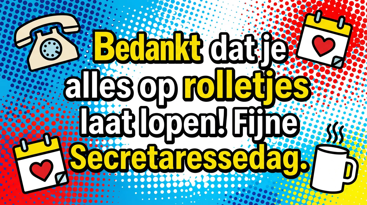 Korte tekst voor Secretaressedag kaartje