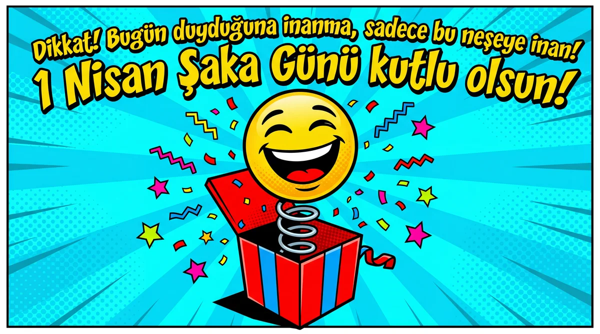 1 Nisan Şaka Günü için eğlenceli bir mesaj