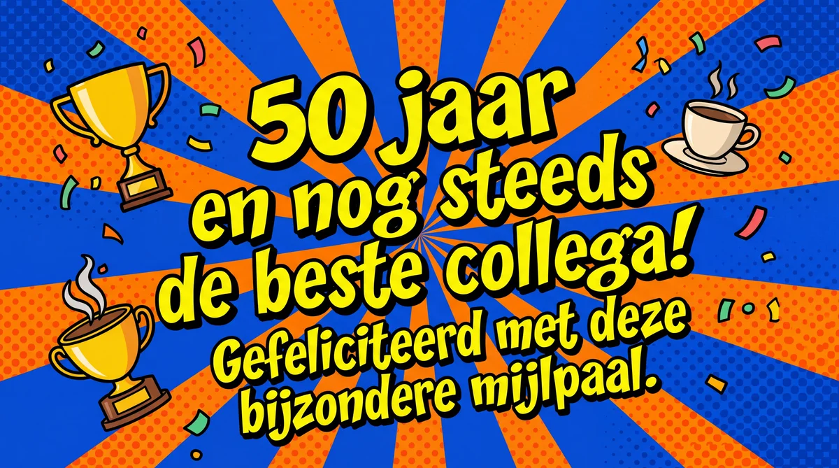 felicitatie verjaardag 50 jaar collega
