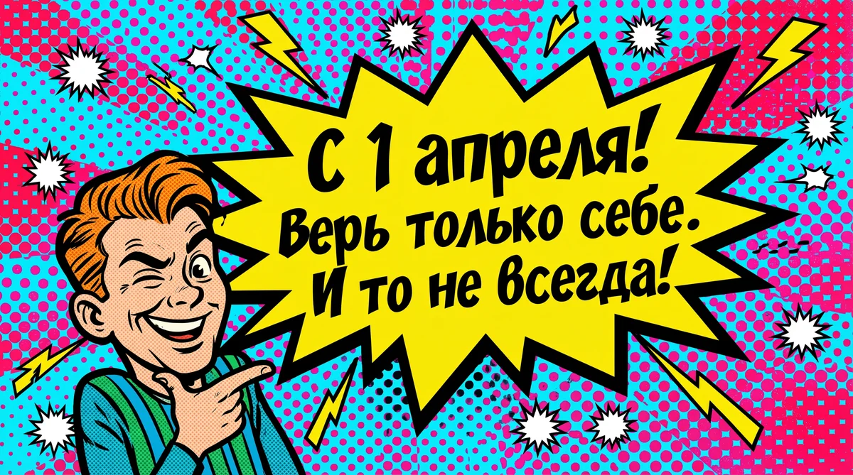 открытка на День смеха для друга