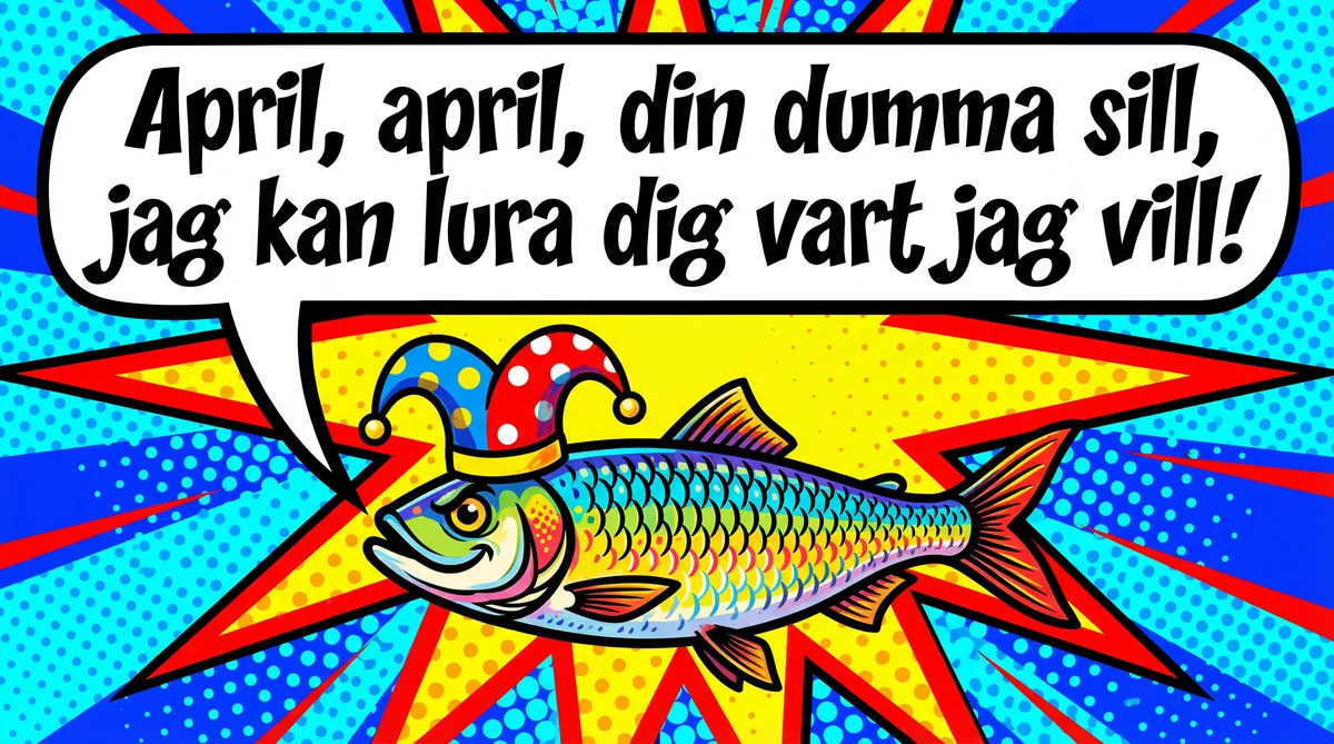 Skämtkort till vännen på första april