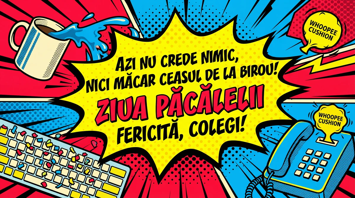 Urări amuzante de Ziua Păcălelii pentru colegi