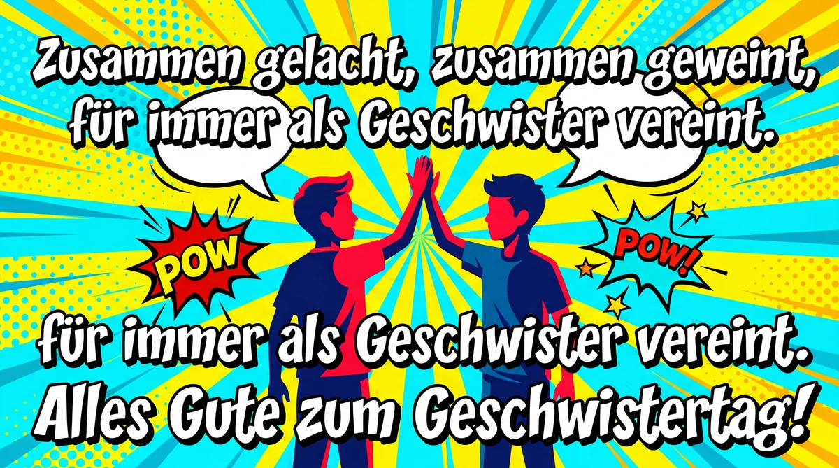 Karte zum Geschwistertag für meinen Bruder