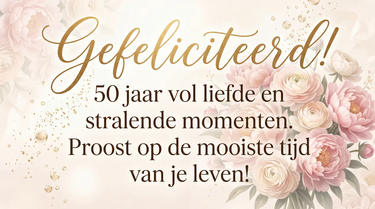 felicitatie verjaardag 50 jaar voor een vrouw