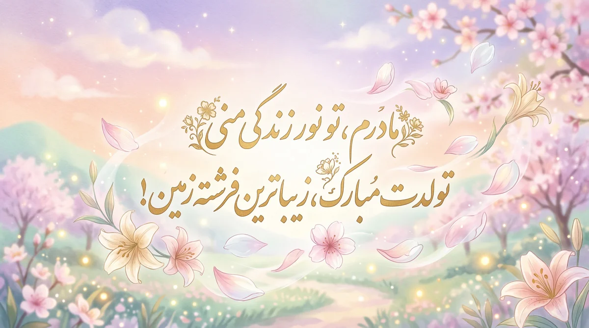 تبریک تولد برای مادر عزیزم