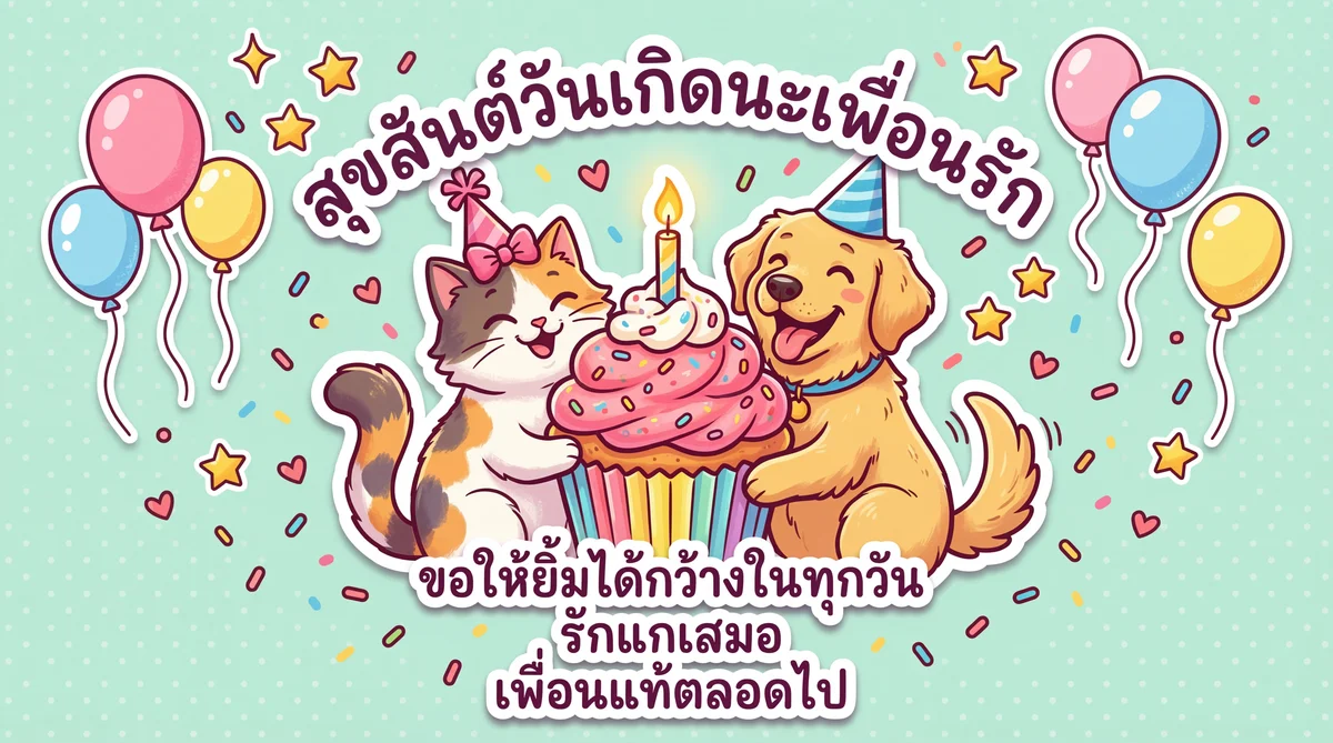 คำอวยพรวันเกิดเพื่อนสนิท