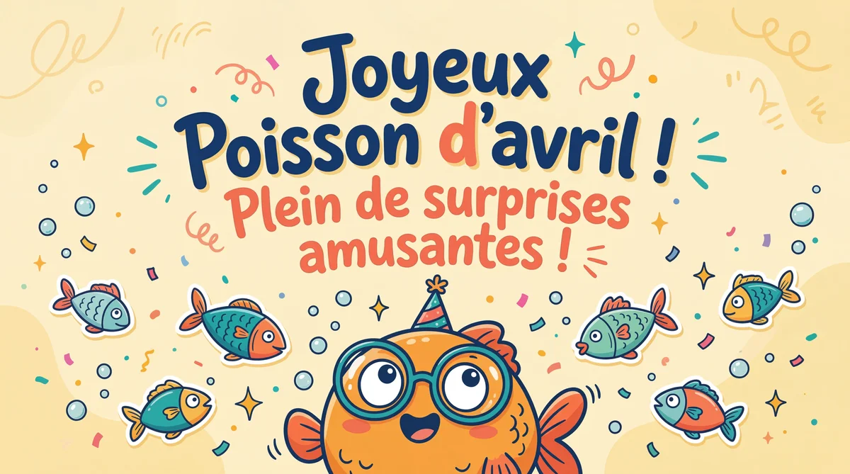 Passe un Joyeux Poisson d'avril, plein de surprises amusante...
