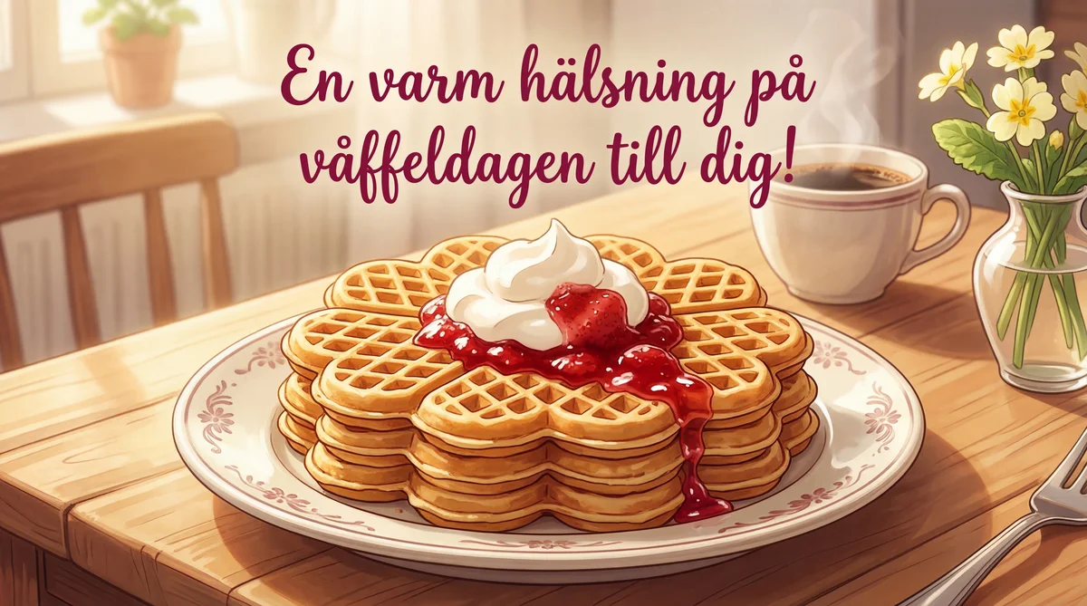 En varm hälsning på våffeldagen till dig!
