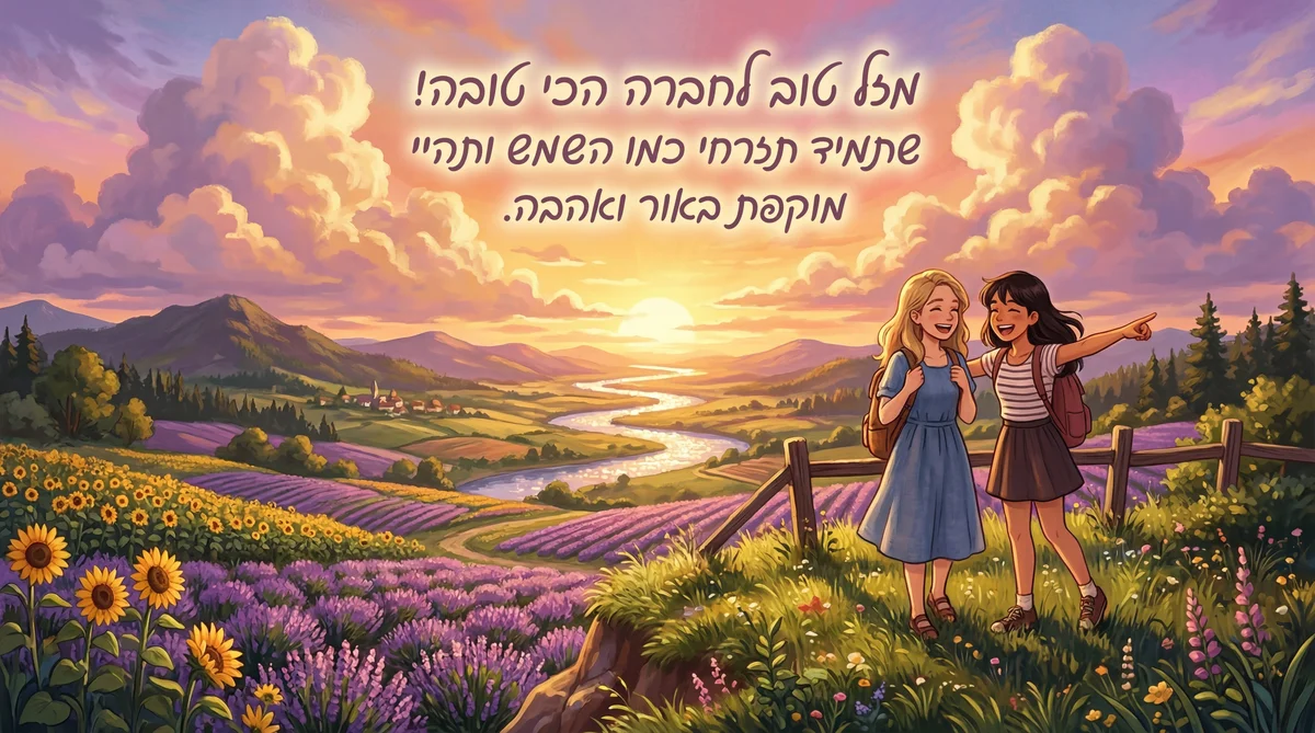 יום הולדת שמח לחברה הכי טובה