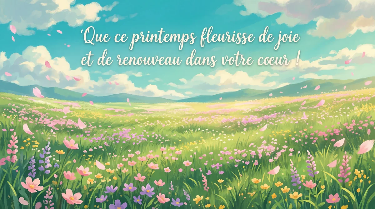 Célébrons l'arrivée du printemps avec joie