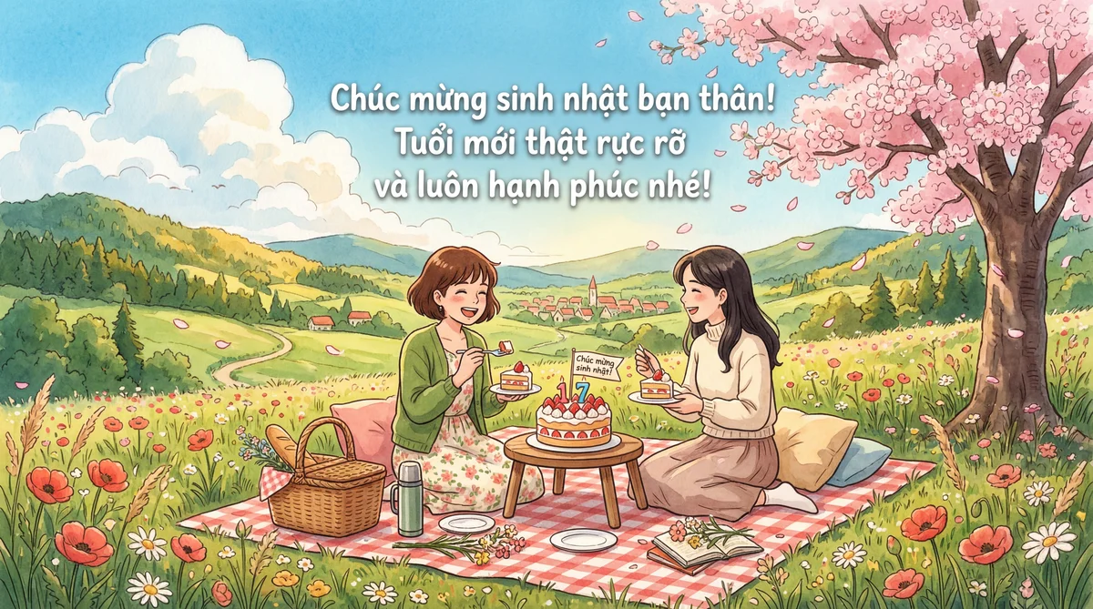 Lời chúc mừng sinh nhật bạn thân